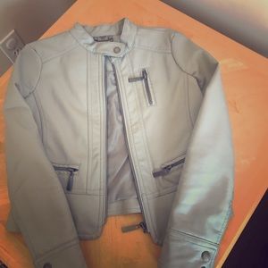 Trendy motorcycle jacket! Animal friendly.